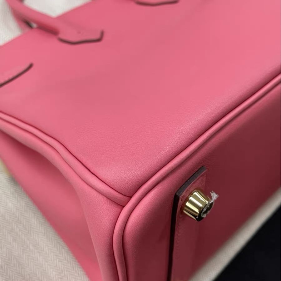 Hermes爱马仕8W新唇膏粉swift皮金扣birkin25-6