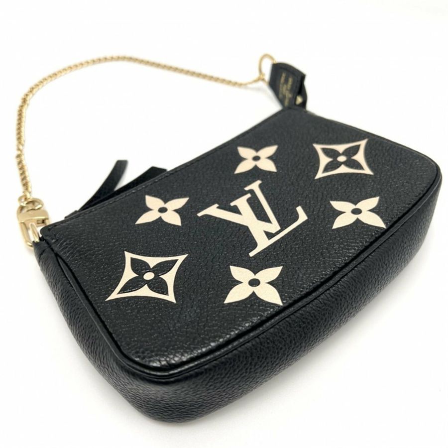 路易威登女士迷你雙色配件包 LOUIS VUITTON M80732 Monogram Empreinte 黑色配金色五金-2