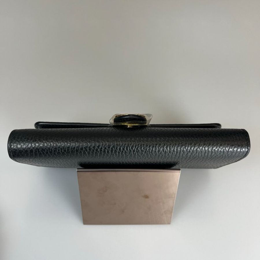 GUCCI  黑鐵牌SOHO掀蓋長夾-3