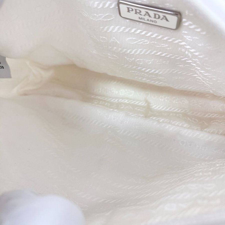 Prada hobo腋下包 白色 尼龍 22*6*16 98新配件塵袋-7