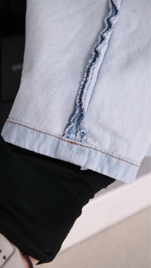Valentino 蓝色丹宁牛仔麻花辫绳半裙-31
