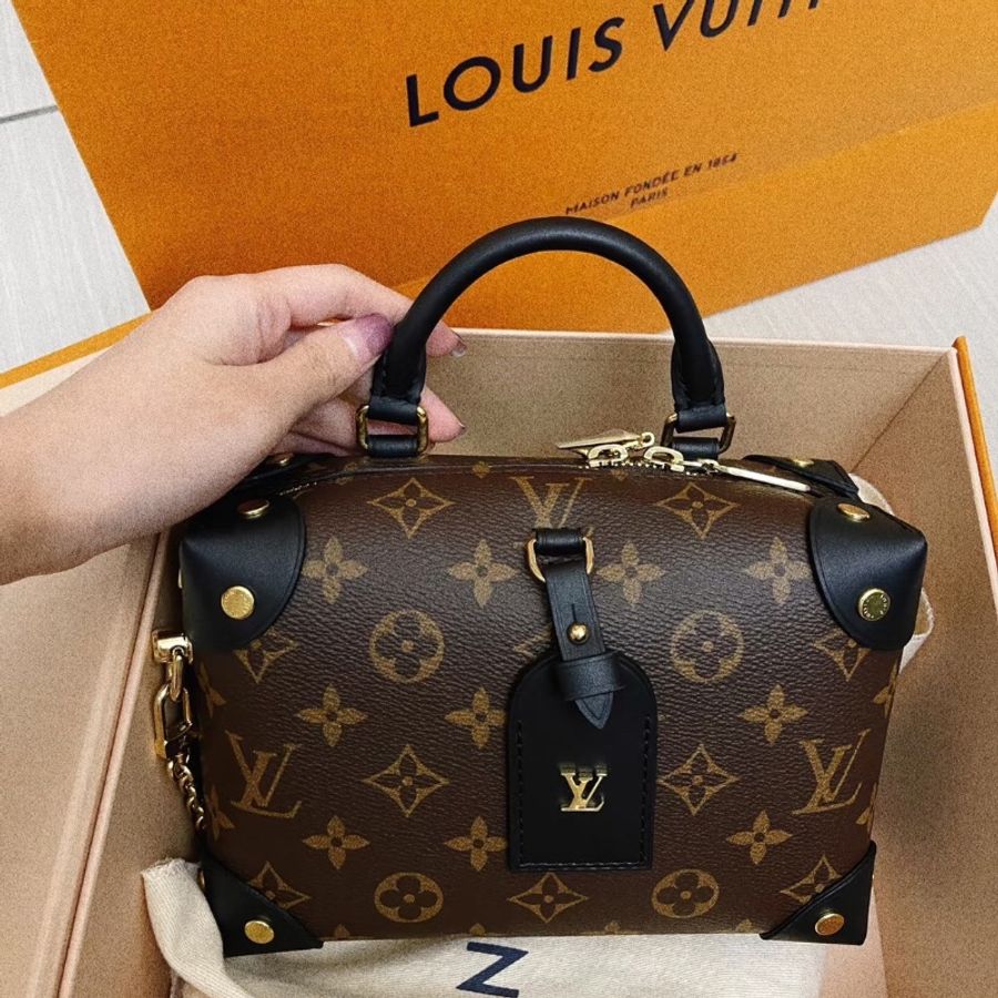 全配閒置🤎✨#Lv #PetiteMalleSouple #老花八角盒子 #晶片款 #購證-7