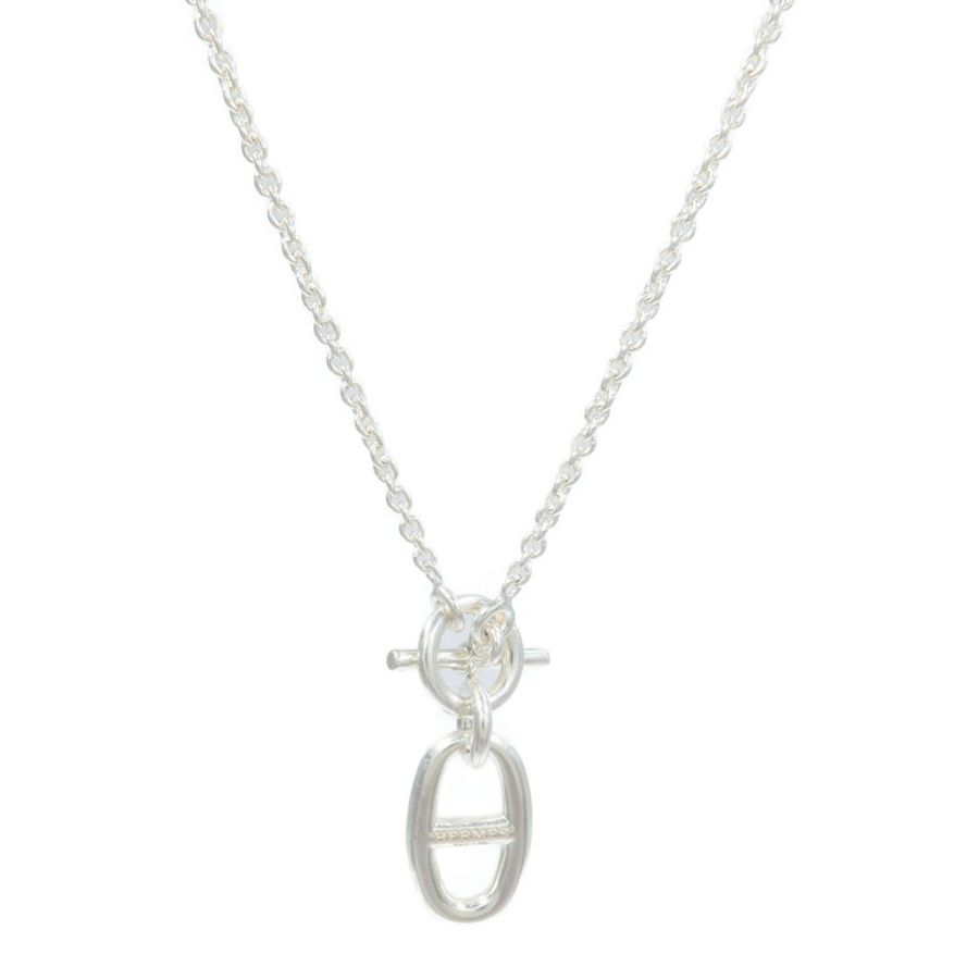 HERMES 925純銀Chaine D'Ancre Necklace項鍊-1