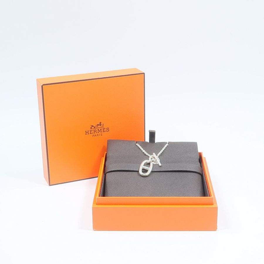 HERMES 925純銀Chaine D'Ancre Necklace項鍊-8