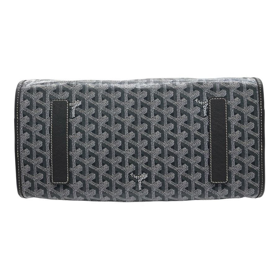 GOYARD 高雅德 Saint Léger PVC帆布 後背包 灰色 銀釦-5
