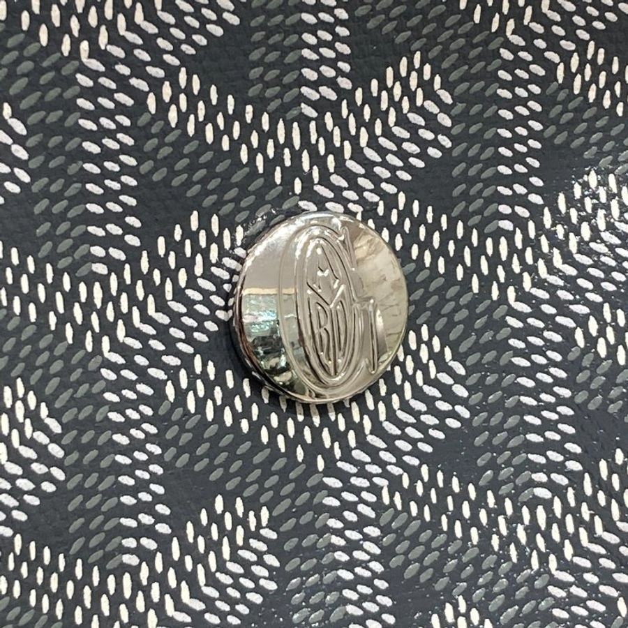 GOYARD 高雅德 Saint Léger PVC帆布 後背包 灰色 銀釦-8