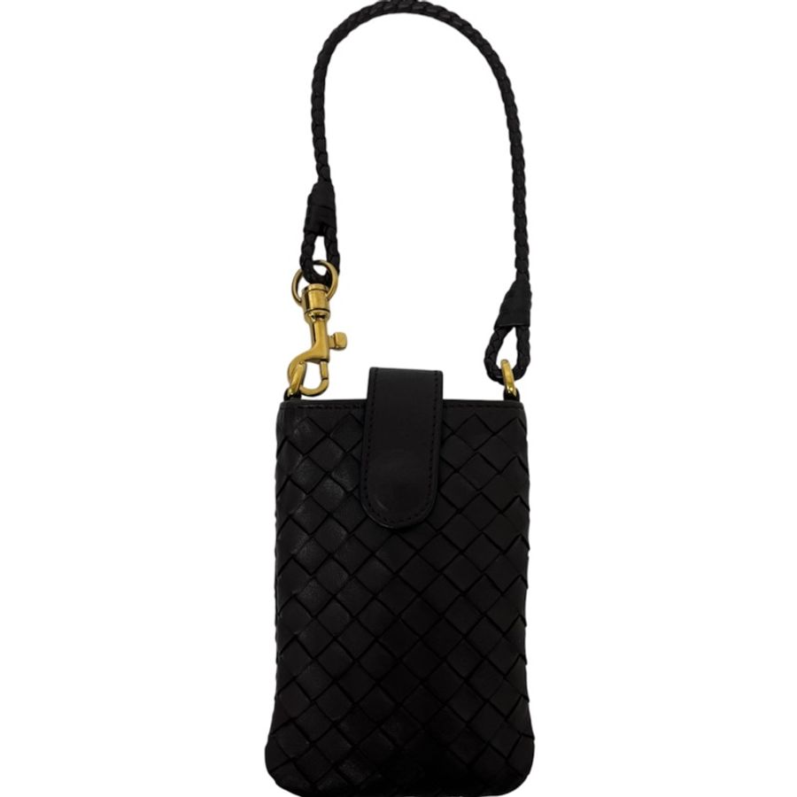 【赫蒂國際精品】BOTTEGA VENETA 編織小羊皮手機包 vintage 中古二手-2