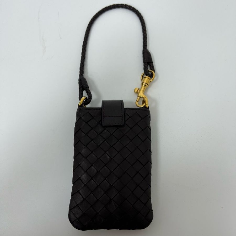 【赫蒂國際精品】BOTTEGA VENETA 編織小羊皮手機包 vintage 中古二手-3