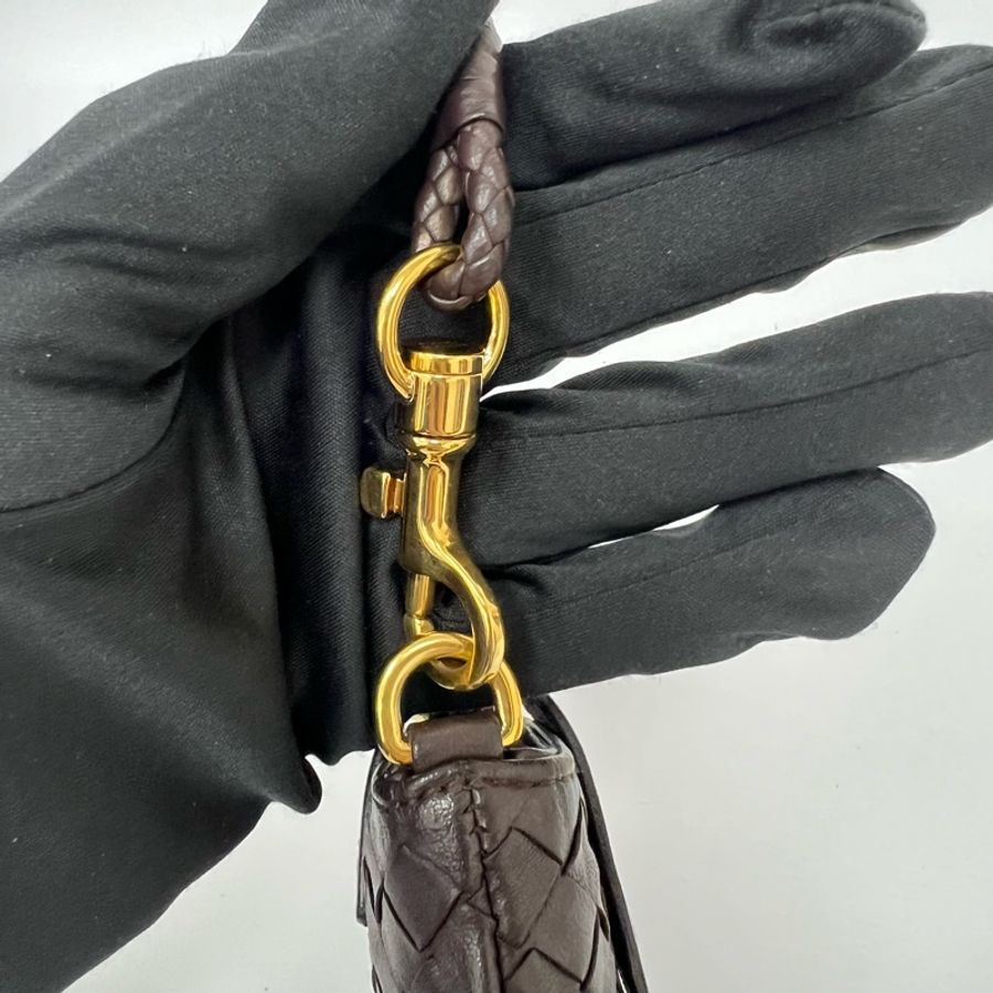 【赫蒂國際精品】BOTTEGA VENETA 編織小羊皮手機包 vintage 中古二手-8