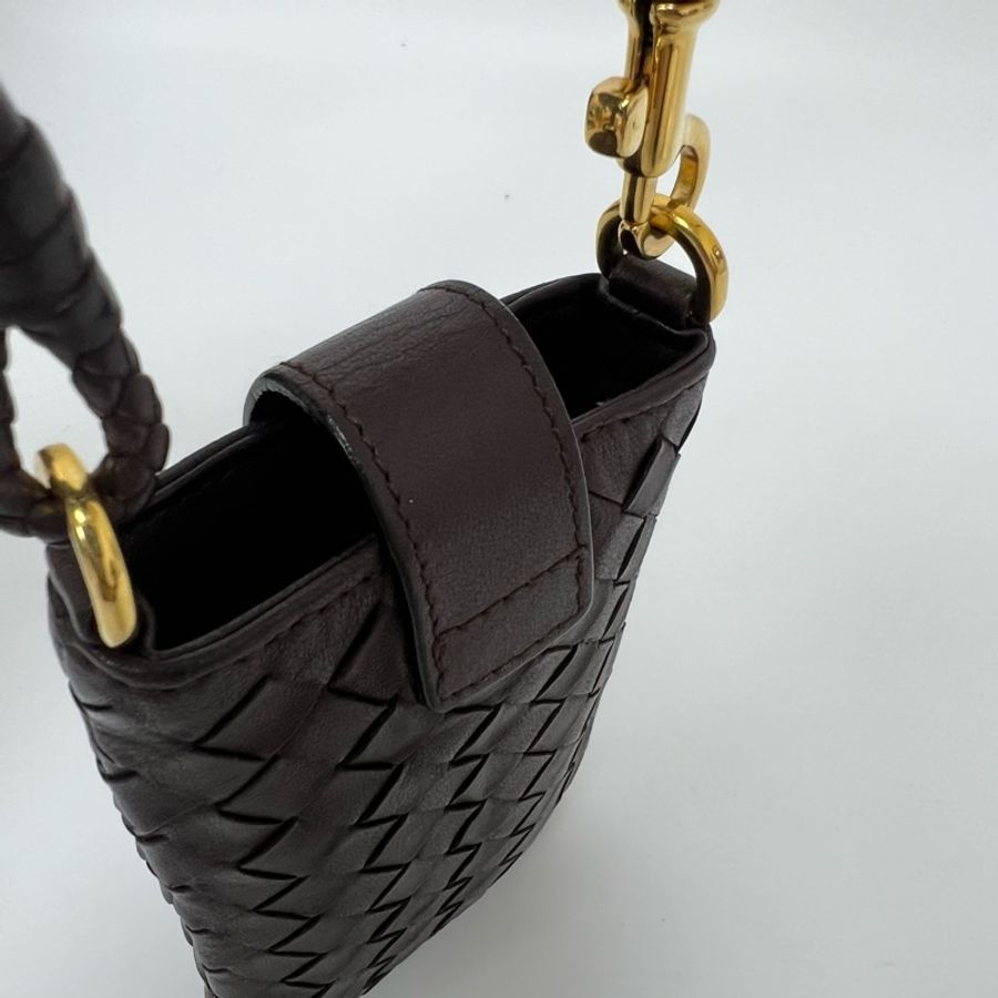 【赫蒂國際精品】BOTTEGA VENETA 編織小羊皮手機包 vintage 中古二手-11