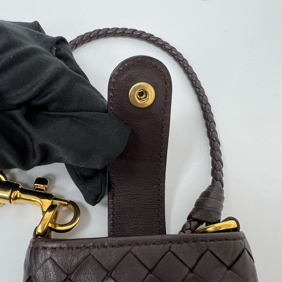 【赫蒂國際精品】BOTTEGA VENETA 編織小羊皮手機包 vintage 中古二手-14