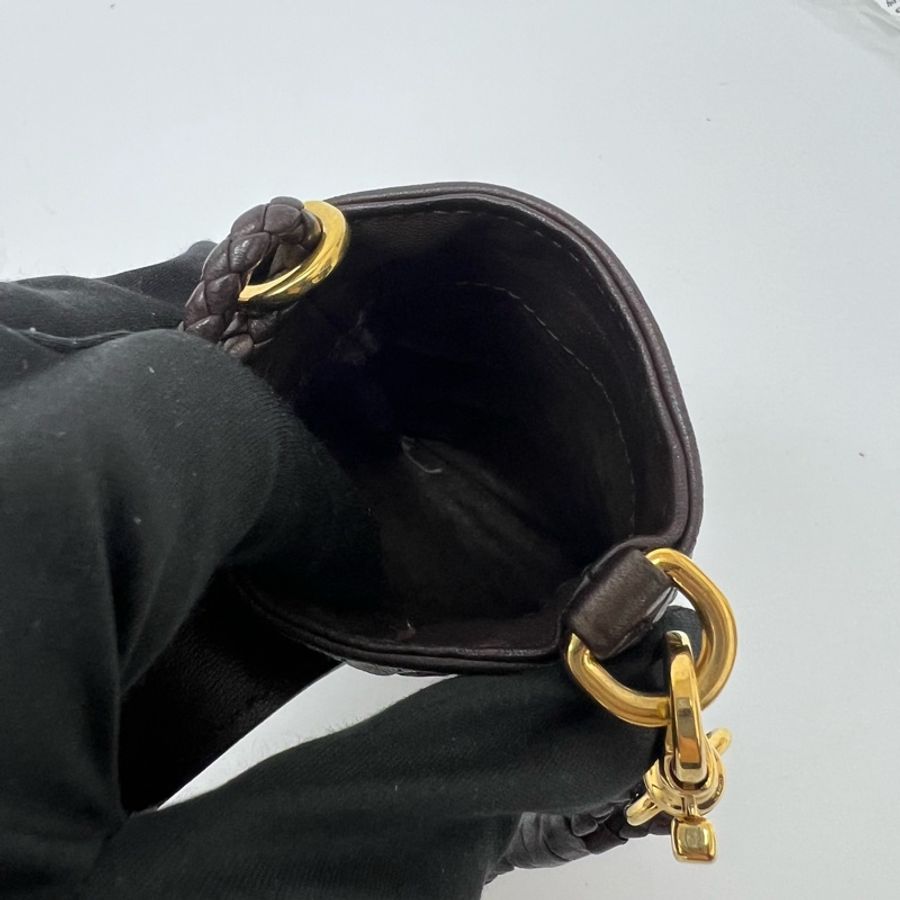 【赫蒂國際精品】BOTTEGA VENETA 編織小羊皮手機包 vintage 中古二手-16
