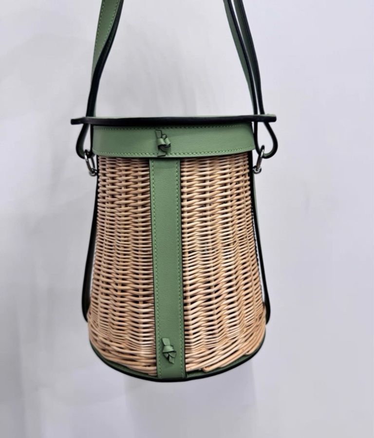 Hermes Farming Picnic 牛油果绿 野餐水桶包 Y刻 配件尘袋-3