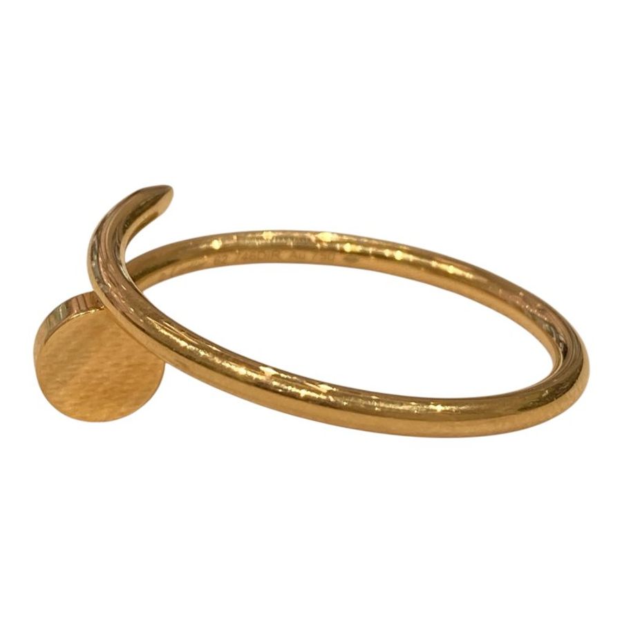 CARTIER 卡地亞 JUSTE UN CLOU 釘子戒指 #62 黃金 金色-5