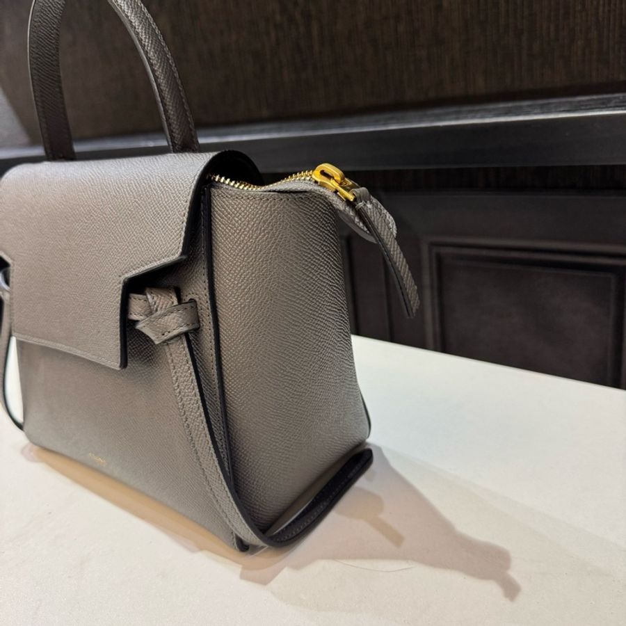 Celine/賽琳 灰色鯰魚包手提包斜挎包-1