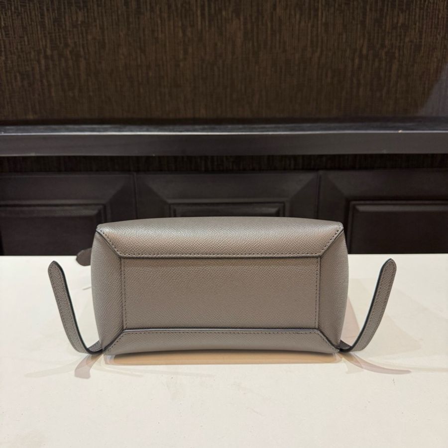 Celine/賽琳 灰色鯰魚包手提包斜挎包-3