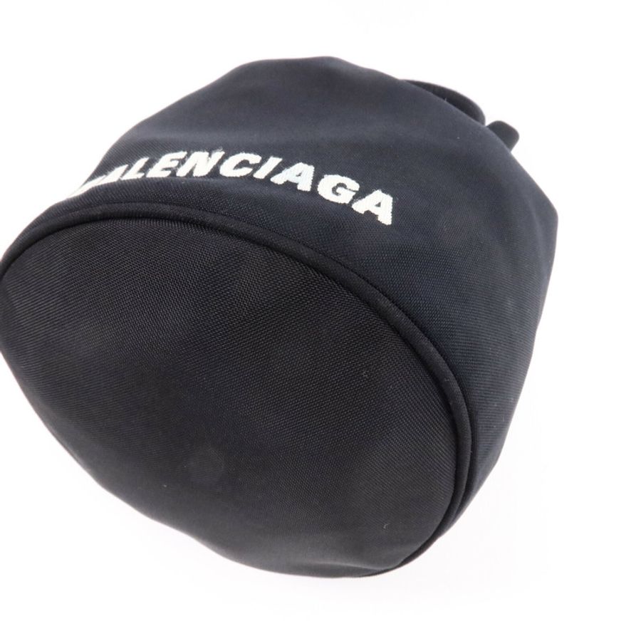BALENCIAGA 尼龍Wheel Drawstring XS手挽肩背兩用袋-12