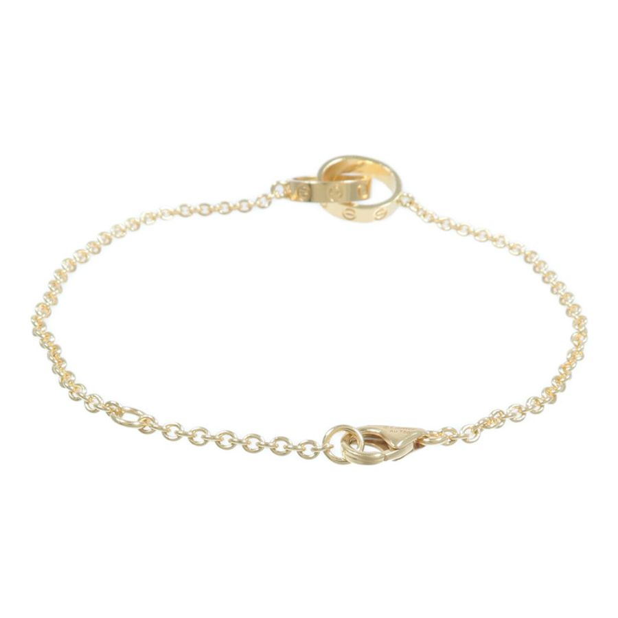CARTIER 18K黃金Love Bracelet On Chain手鏈-2