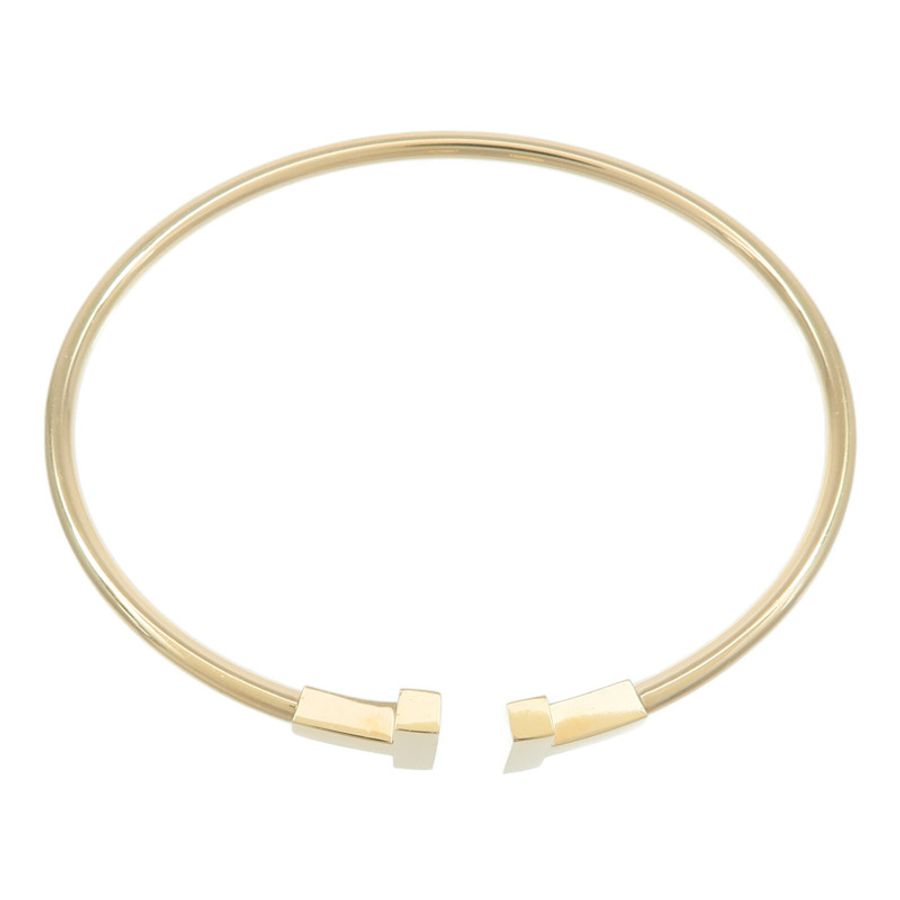 TIFFANY&CO 18K玫瑰金T Wire手鐲-3