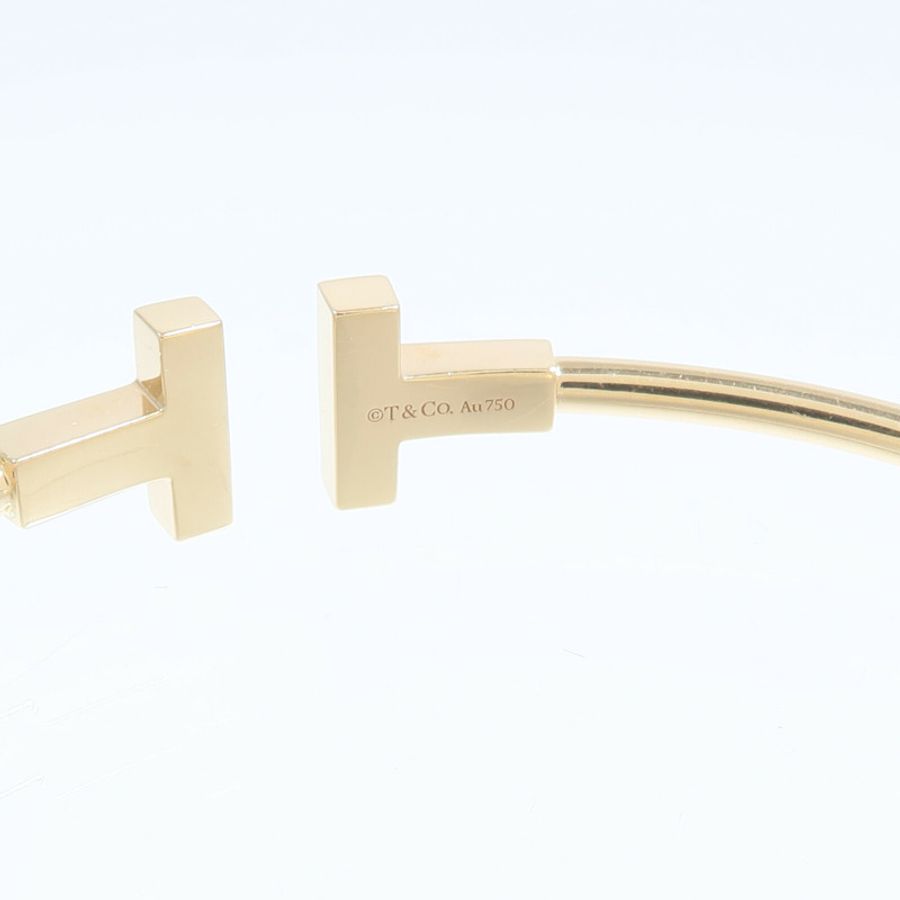 TIFFANY&CO 18K玫瑰金T Wire手鐲-4