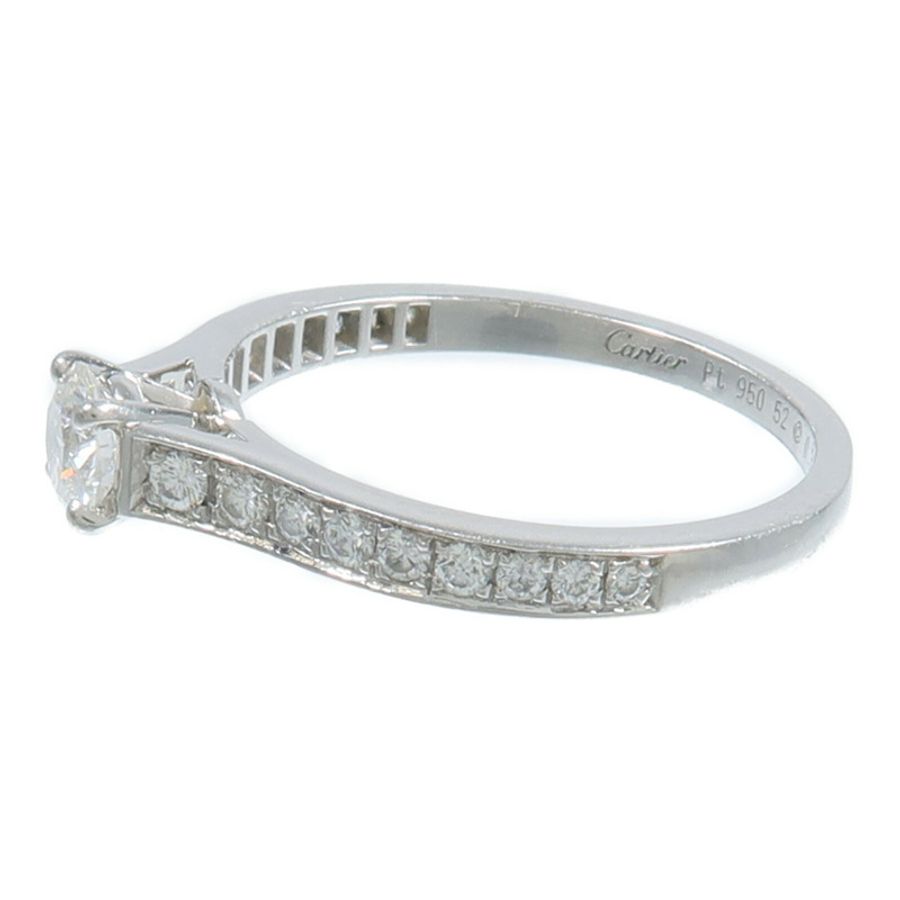 CARTIER PT950鉑金Solitaire 1895鑽石戒指-2