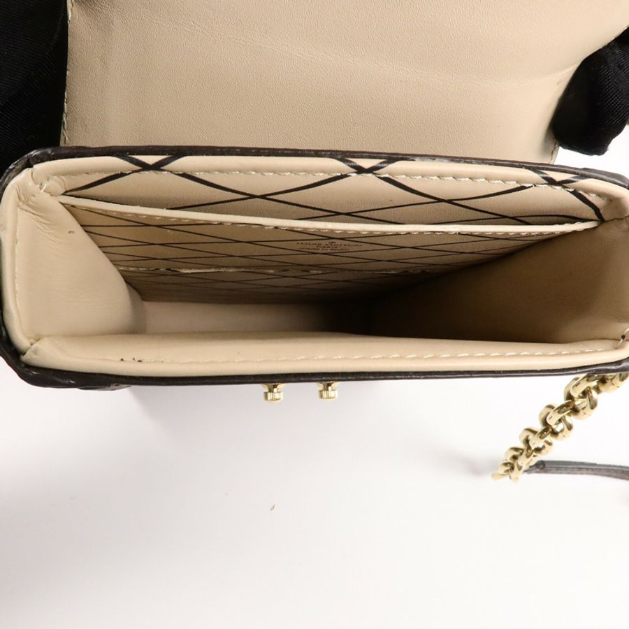 LOUIS VUITTON Monogram Reverse Trunk Vertical鏈帶肩背袋-4