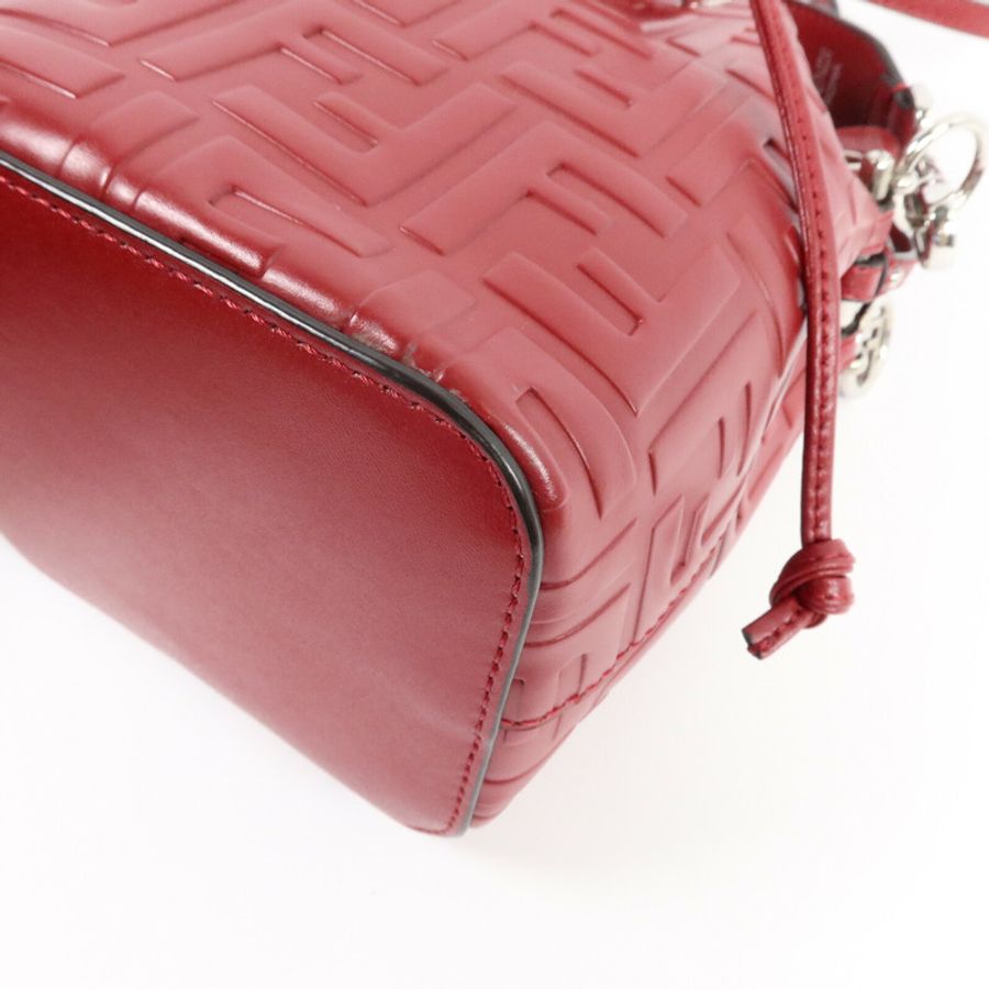 FENDI 牛皮皮革Mon Tresor Mini手挽肩背兩用袋-10