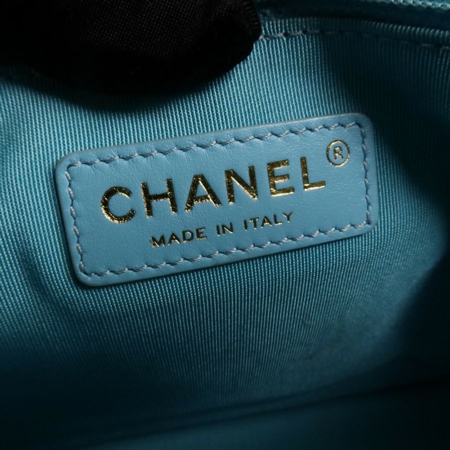 CHANEL 牛仔布Small Messenger Bag鏈帶肩背袋-5