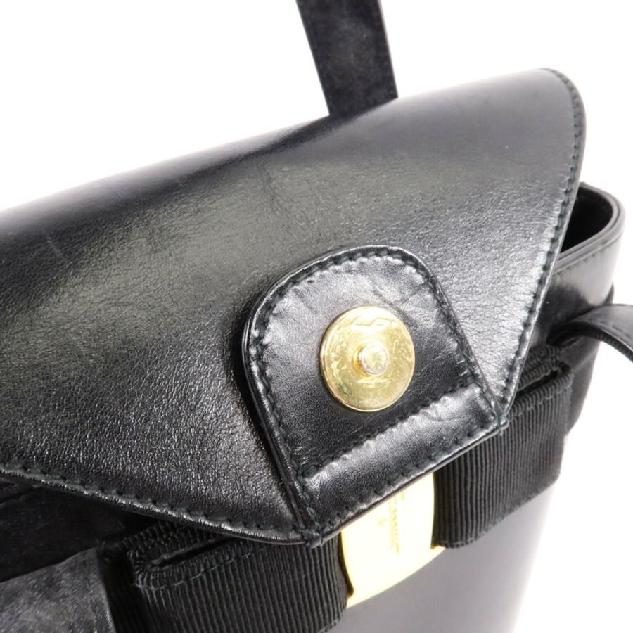 Salvatore Ferragamo 牛皮皮革Vara Ribbon手挽袋-12