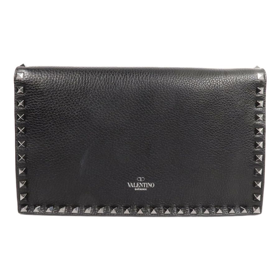 Valentino 牛皮皮革Rockstud Clutch手拿包-1