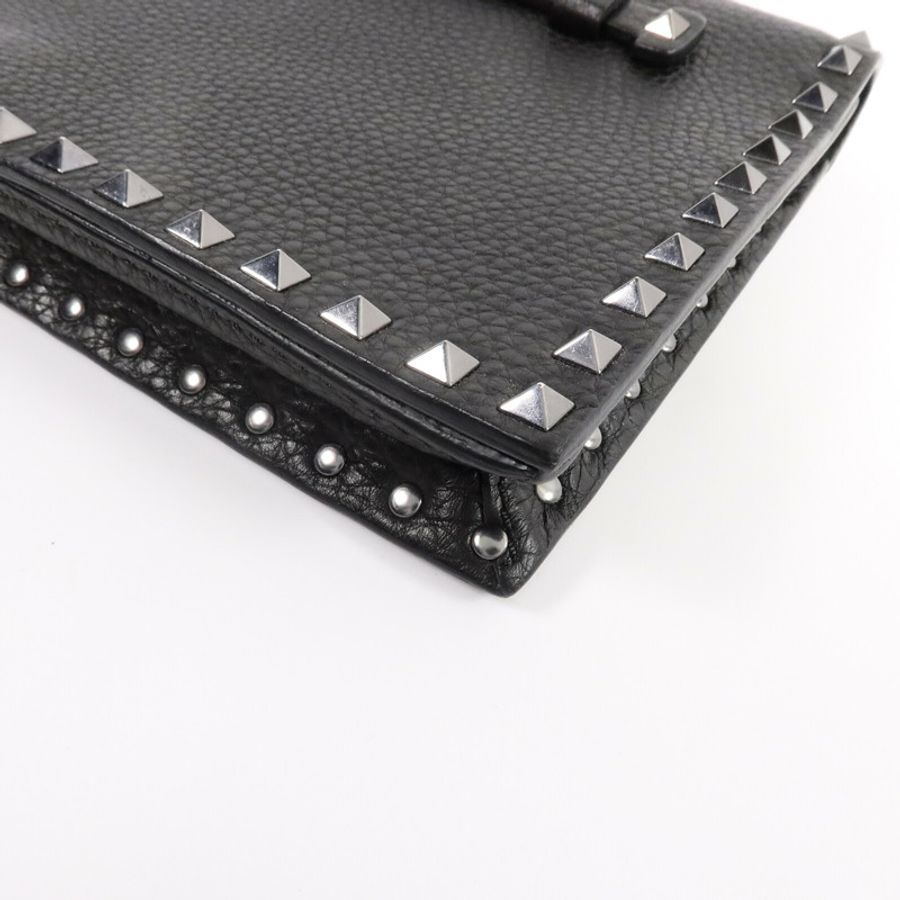 Valentino 牛皮皮革Rockstud Clutch手拿包-7