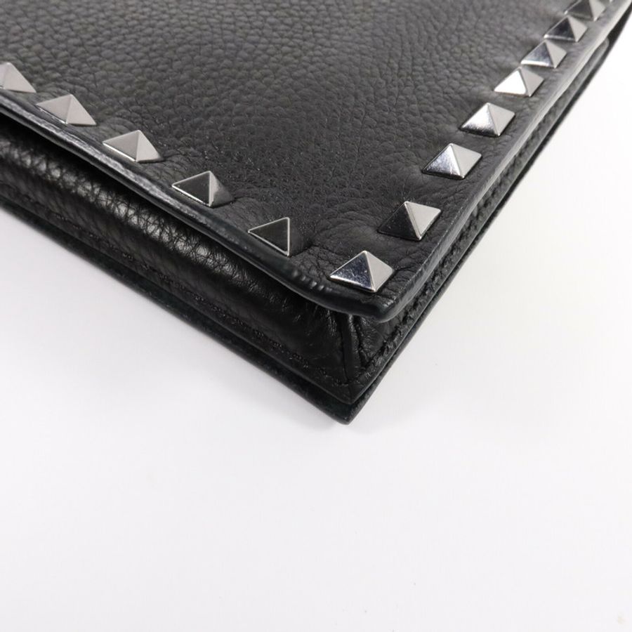 Valentino 牛皮皮革Rockstud Clutch手拿包-9