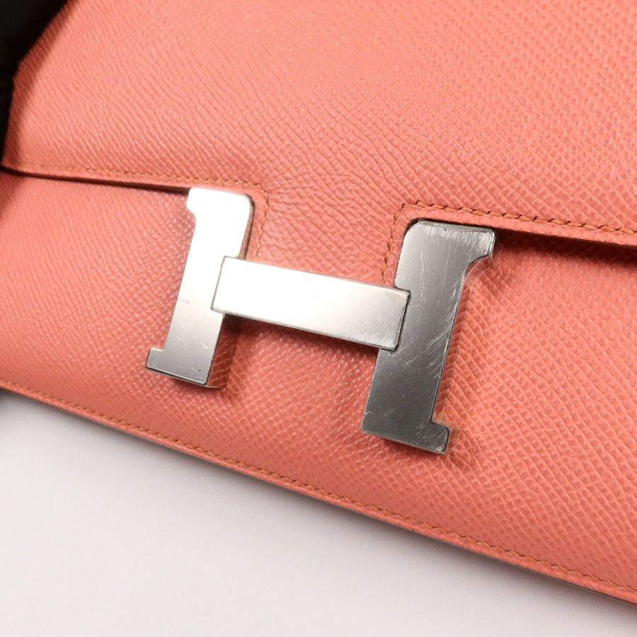 HERMES Epsom皮革Constance Elan肩背袋Crevette-6
