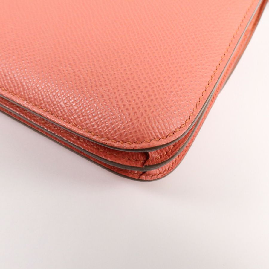 HERMES Epsom皮革Constance Elan肩背袋Crevette-11