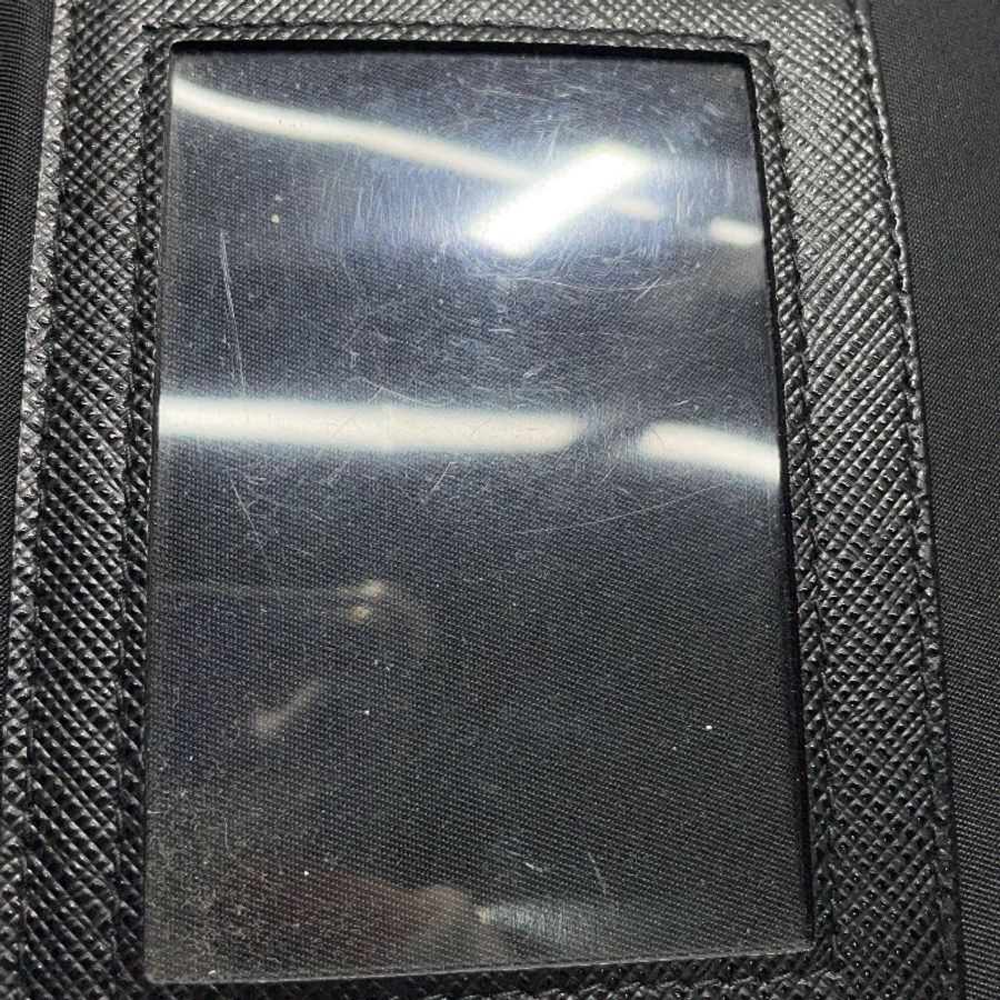 PRADA 三角形徽標按鎖扣開合 尼龍手機包-5