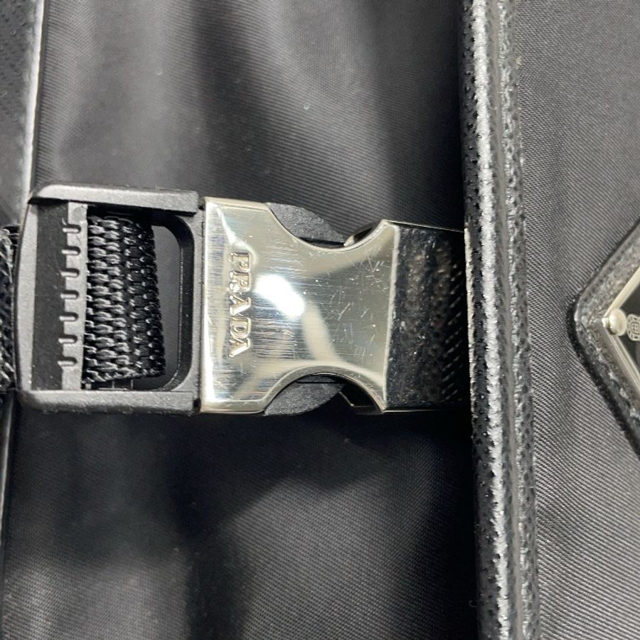 PRADA 三角形徽標按鎖扣開合 尼龍手機包-7