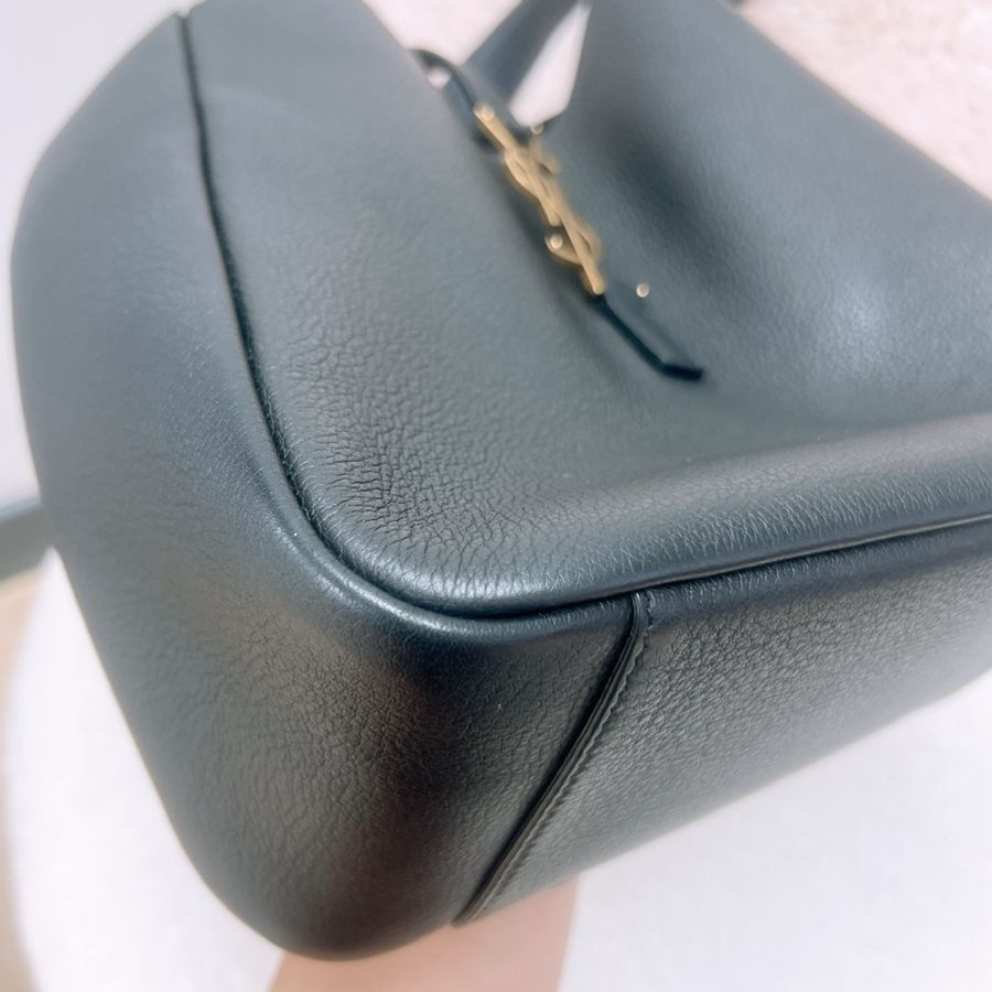YSL le5a7 小號黑金肩背包/托特包-2