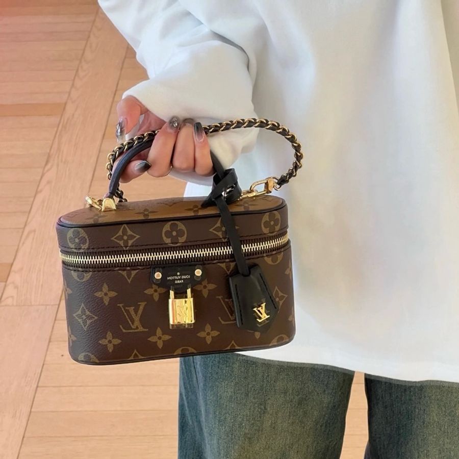 路易威登/Louis Vuitton 手提鎖頭包 單肩包斜挎包-9