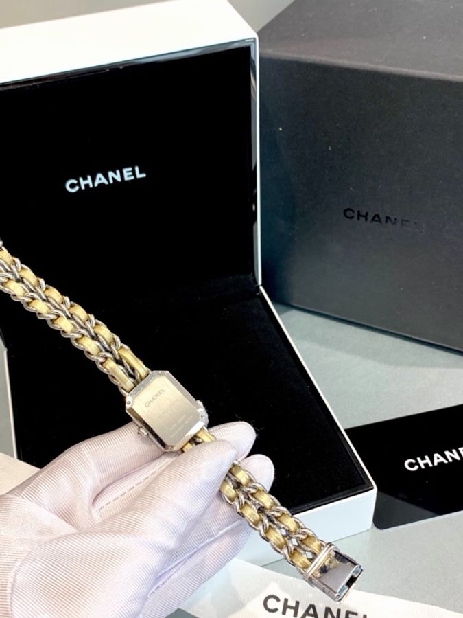 Chanel香奈儿 限量款香槟色方糖手表-2