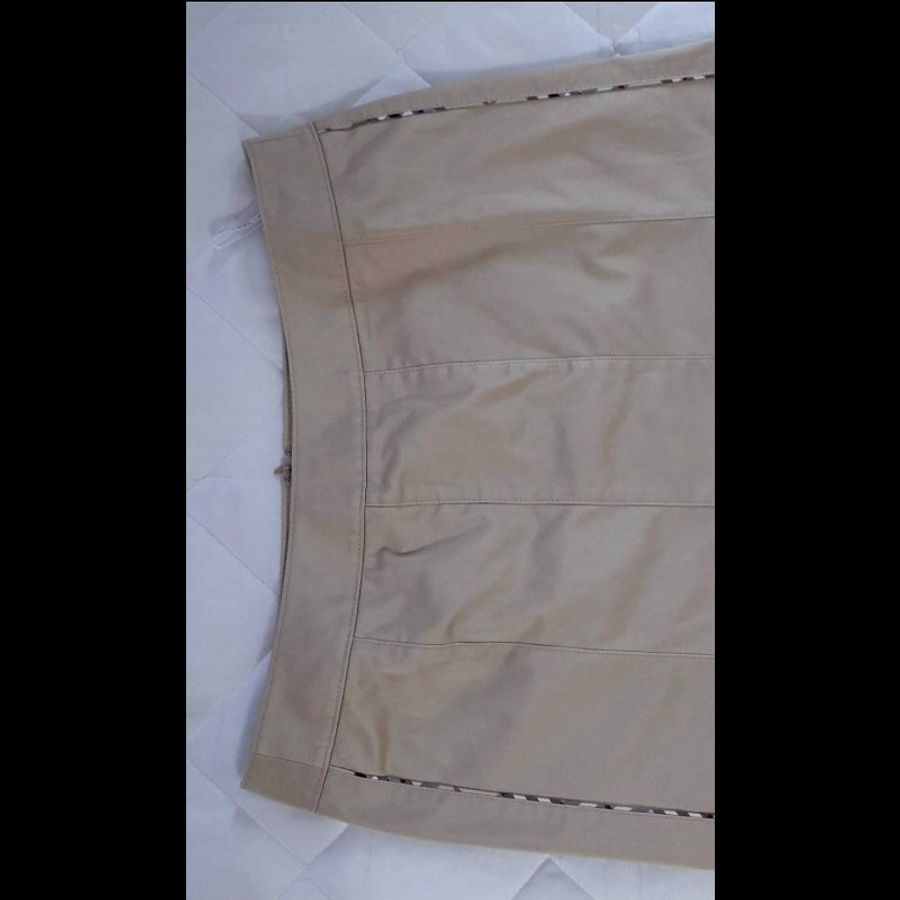 BURBERRY 博柏利 LONDON 女卡其內裏及膝魚尾裙46號-2