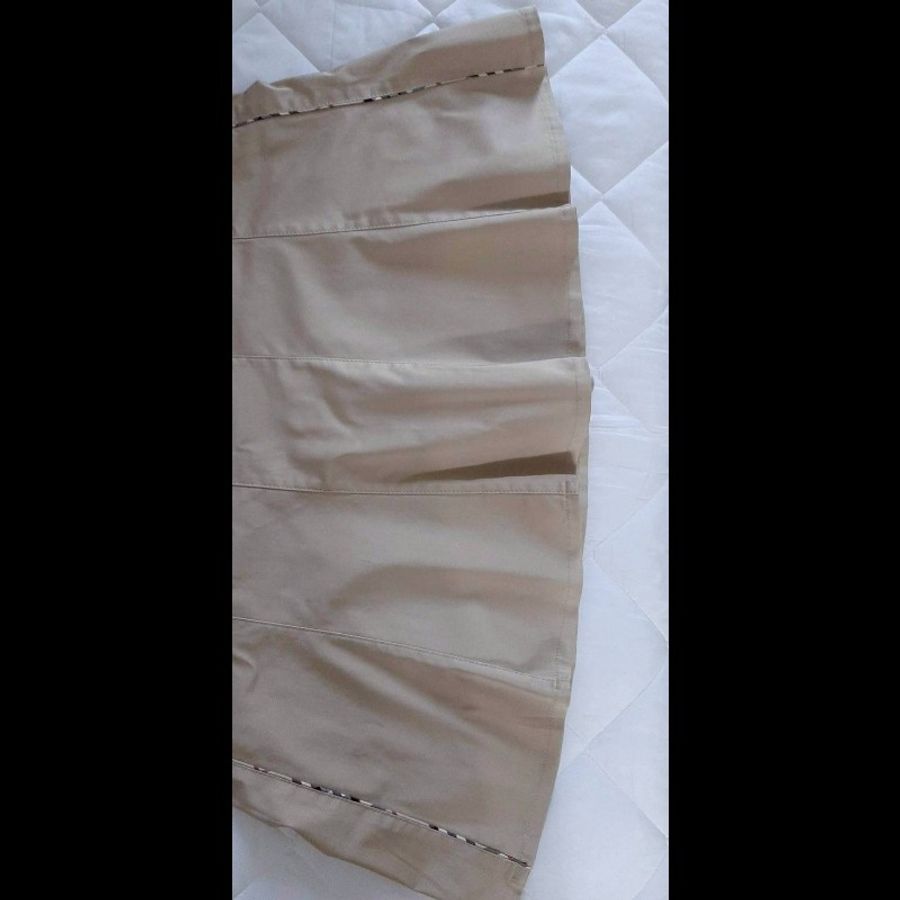 BURBERRY 博柏利 LONDON 女卡其內裏及膝魚尾裙46號-4