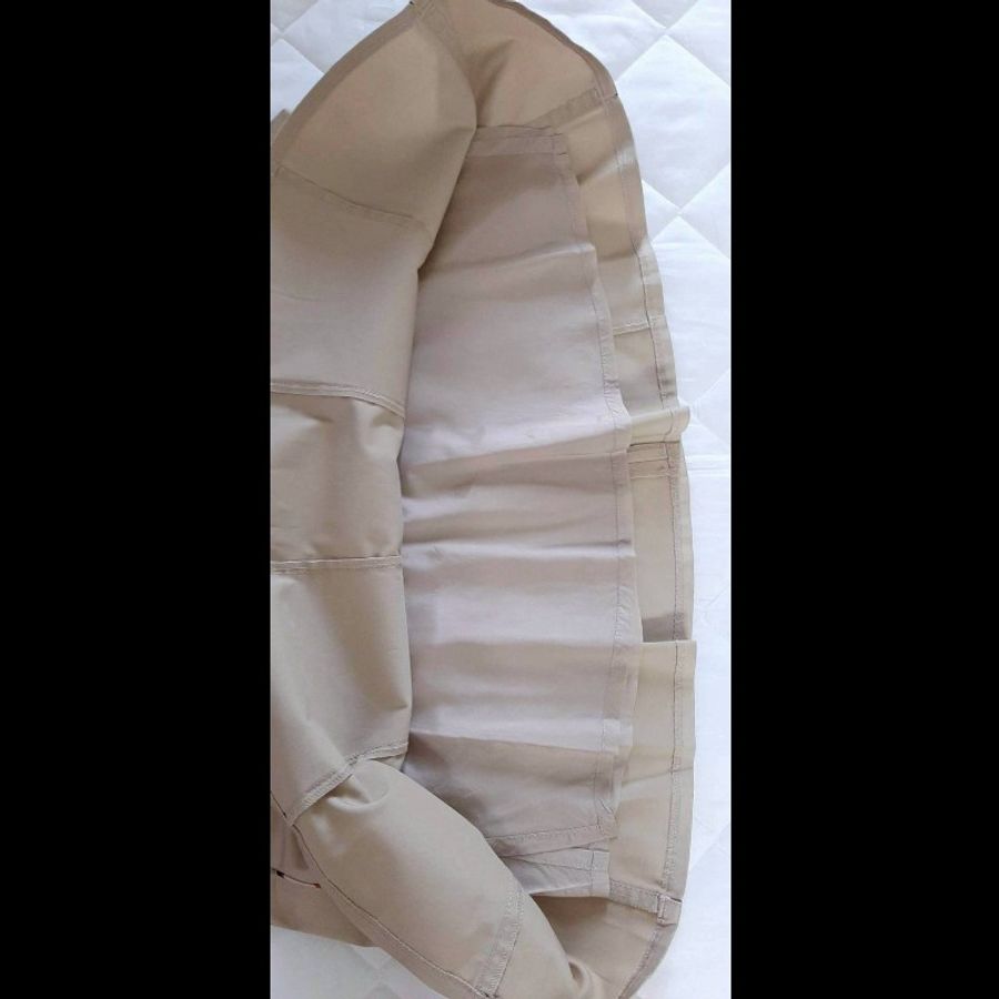 BURBERRY 博柏利 LONDON 女卡其內裏及膝魚尾裙46號-5