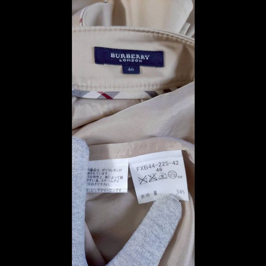 BURBERRY 博柏利 LONDON 女卡其內裏及膝魚尾裙46號-8