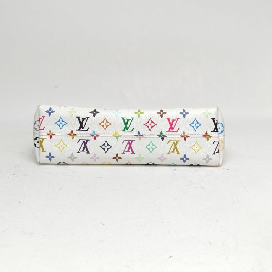 LOUIS VUITTON CARRYALLEastWest村上隆聯名白三彩PVC晶片肩背包-4