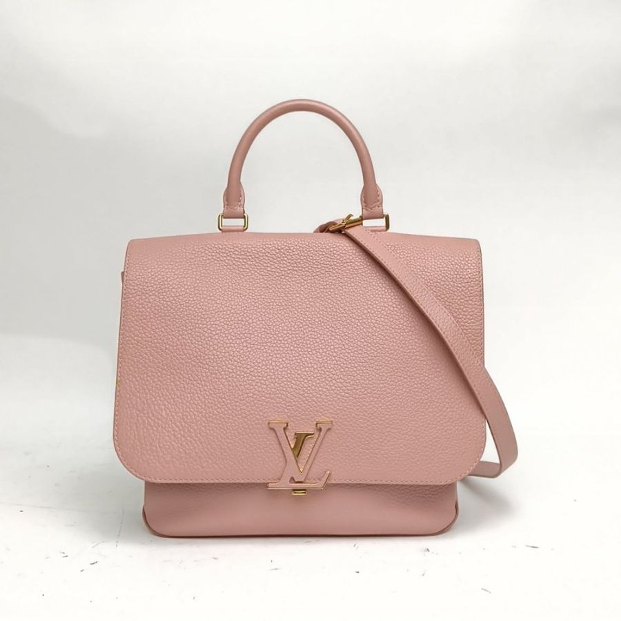 LOUIS VUITTON 粉色牛皮皮扣2017Volta系列單肩包肩背包-0
