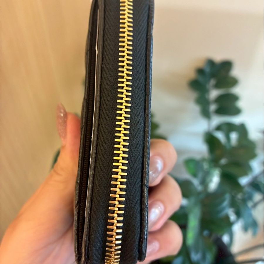 Chanel 黑荔枝金雙C零錢包👛超好用-3