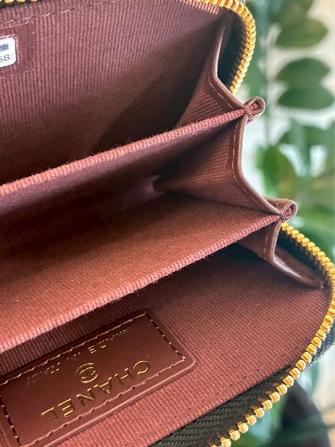 Chanel 黑荔枝金雙C零錢包👛超好用-24