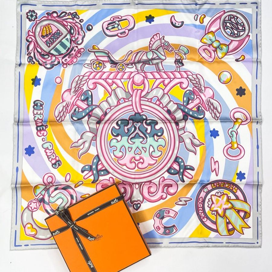 HERMES Candy Libris 70方巾-0