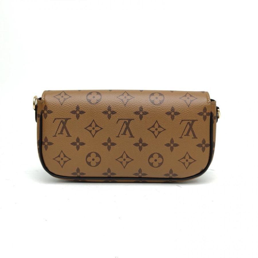 LOUIS VUITTON IVY鏈條腋下包拼色PVC金扣晶片肩背包-2