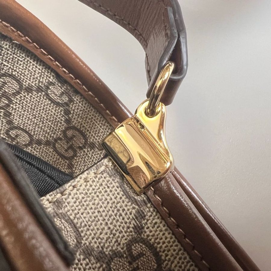 GUCCI 671620 老花掀蓋郵差包-12